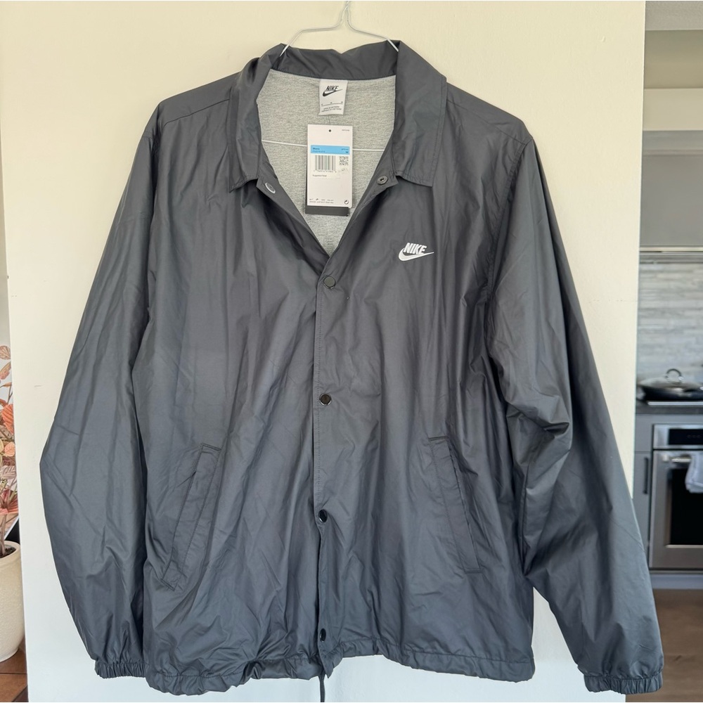 Nike Club Men's Coaches Medium Dark Gray Jacket FN3316-410
